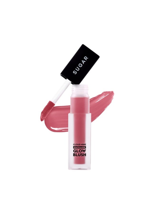 SUGAR Cosmetics Cloud Nine Niacinamide Glow Blush | Long lasting & Ultra-Pigmented | Dewy Finish | 7.6ml - 01 Bare Magic - Image 1